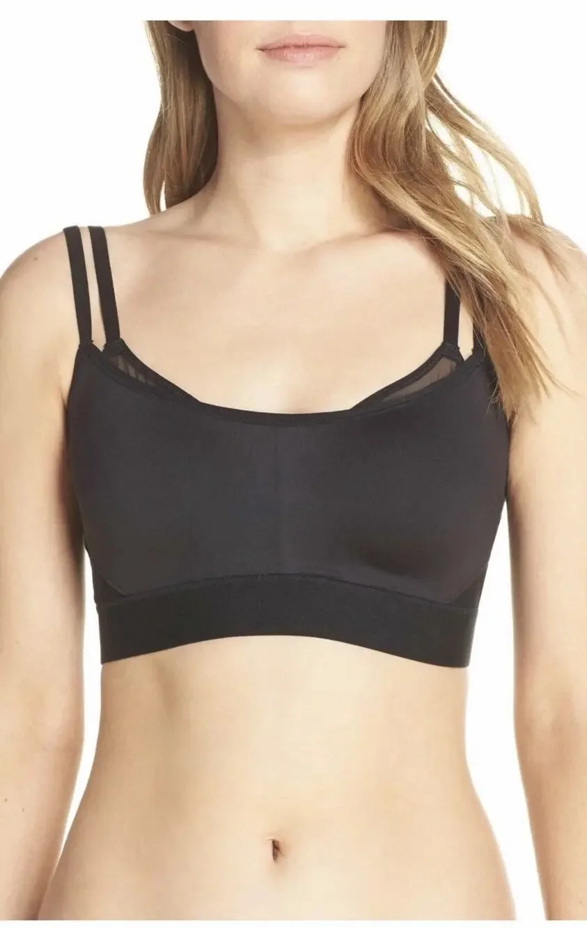 NWT BLACK NATORI 752201 GRAVITY CONTOUR SPORTS BRA 30DD (aa11)